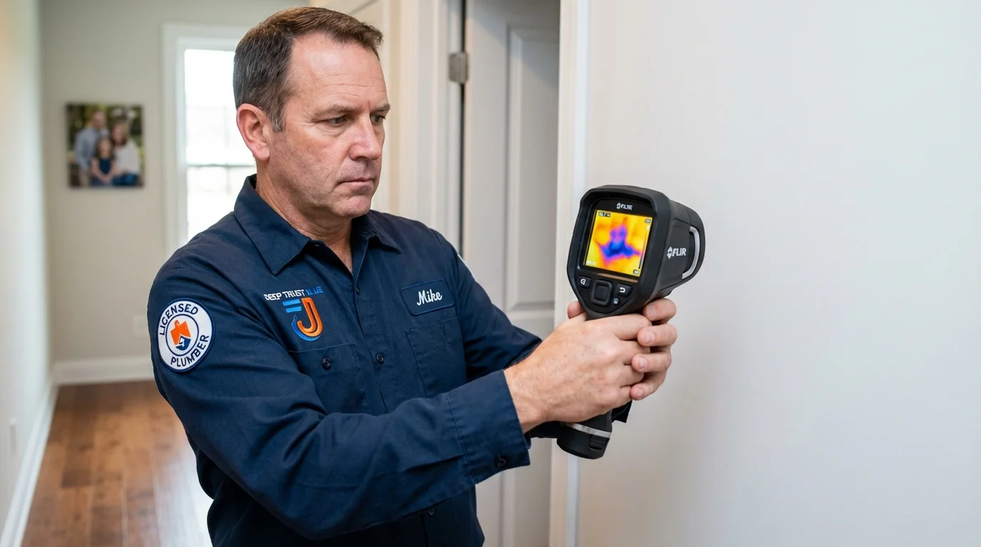 Thermal imaging leak detection by Johns Plumbing LLC in Robertsdale